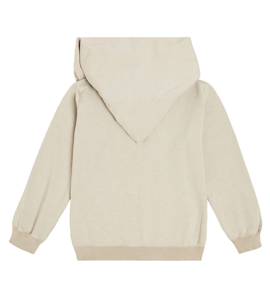 Rick Owens Mountain Cotton Jersey Hoodie In White