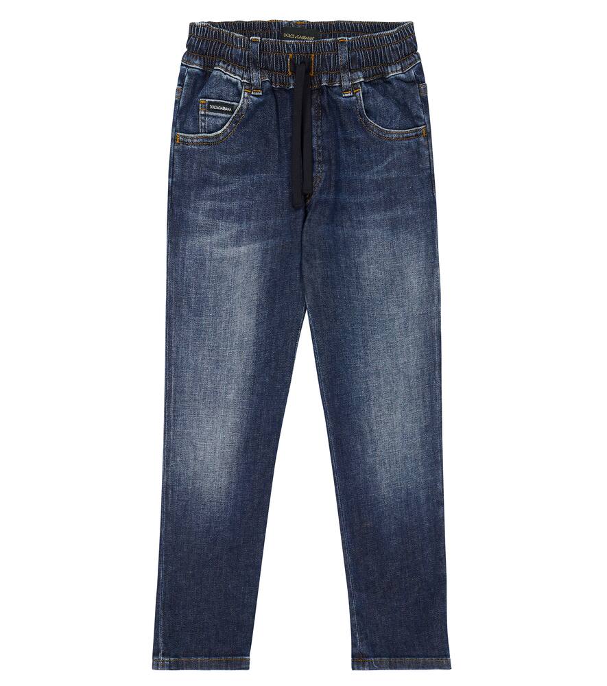 Dolce & Gabbana Kids Mid-rise straight jeans