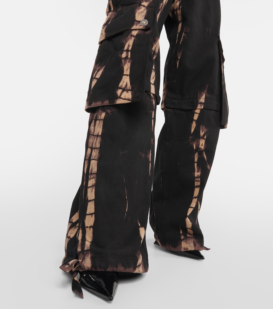 Dion Lee Dion Lee Convertible Tie-dye Denim Cargo Pants 