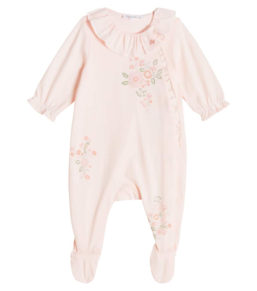 Tartine et Chocolat Baby floral cotton onesie