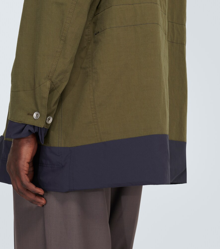  Sacai Sacai Reversible Cotton-blend Ripstop Coat 