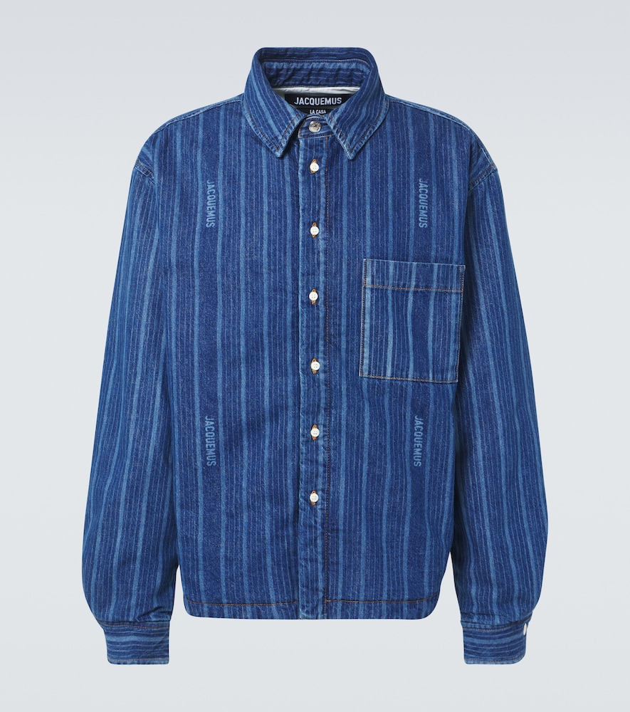 Jacquemus Chemise Boulanger raye en jean 390 €