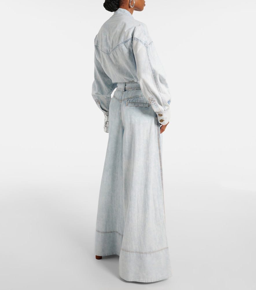  Zimmermann Zimmermann High-rise Wide-leg Jeans 
