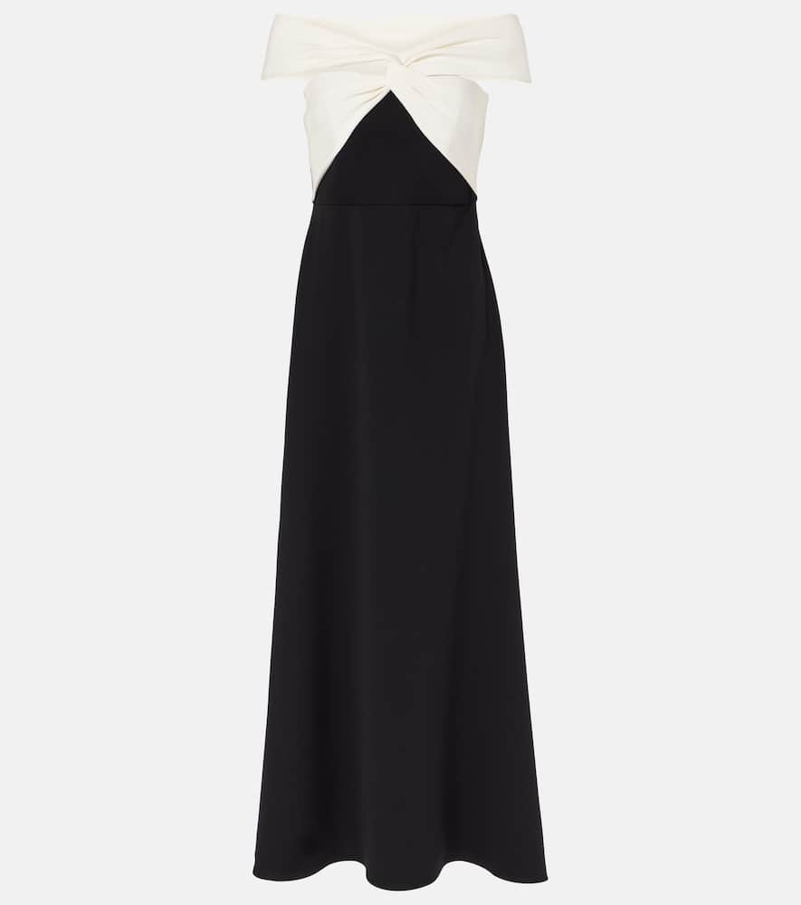 Roland Mouret Off-shoulder cady maxi dress