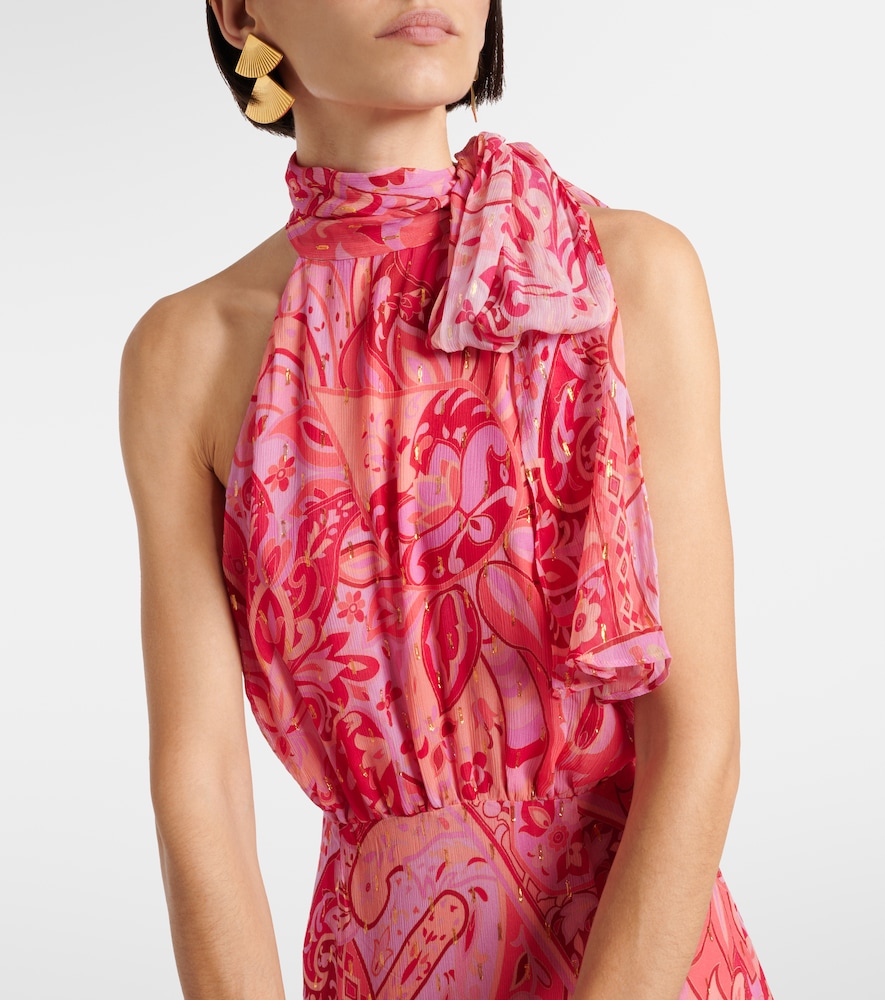  Rixo Rixo Robe Neena Aus Seidenchiffon 