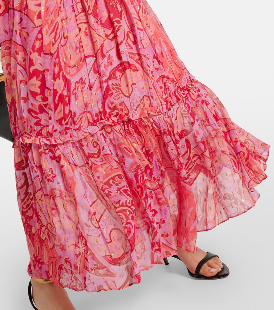  Rixo Rixo Robe Neena Aus Seidenchiffon 