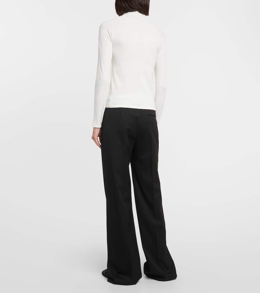 The Row Patti Zip-up Top In White