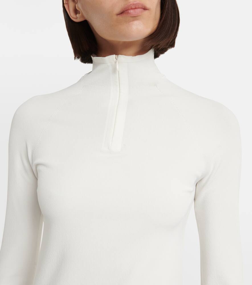 The Row Patti Zip-up Top In White