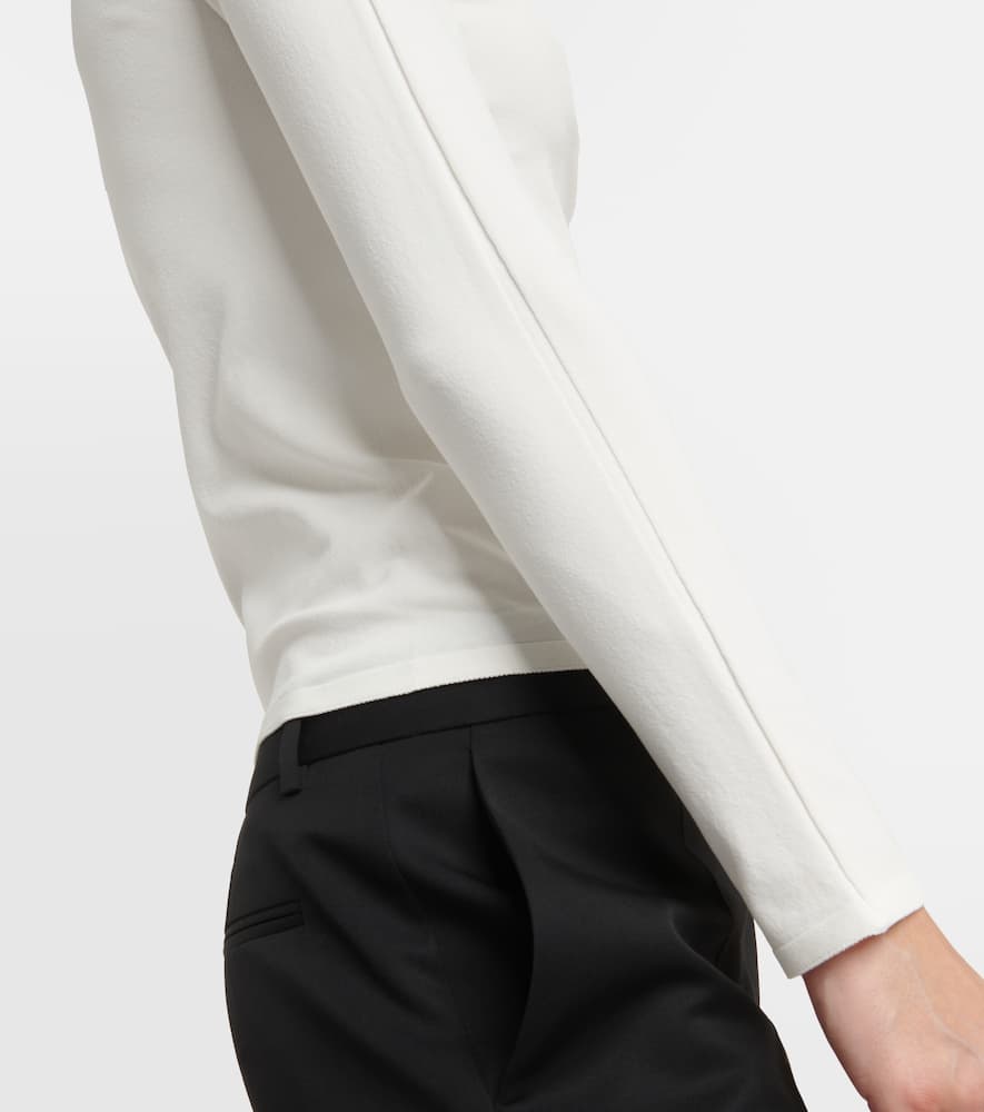 The Row Patti Zip-up Top In White