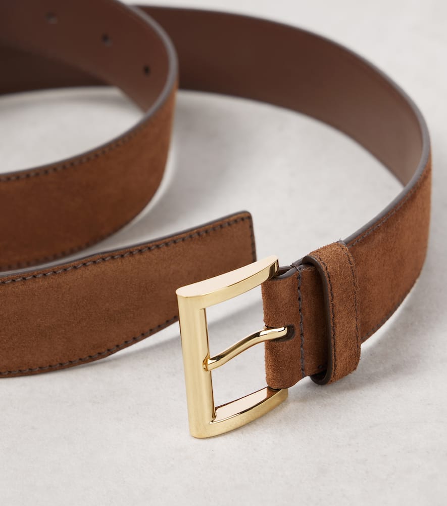 Prada Suede Belt In Brown