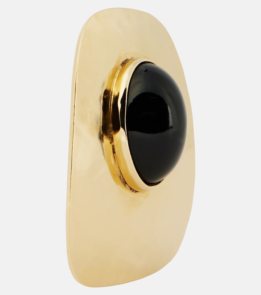  Saint Laurent Saint Laurent Embellished Clip-on Earrings 