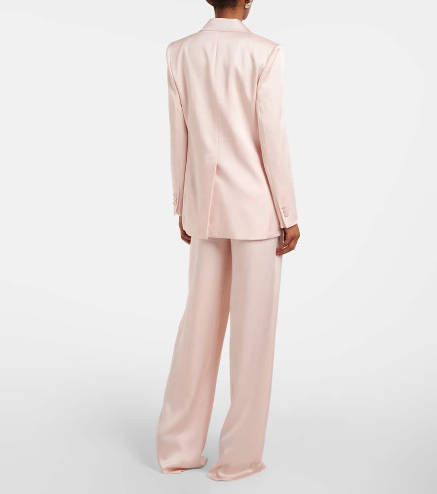 Max Mara Long-sleeved Suit Jacket In Pink