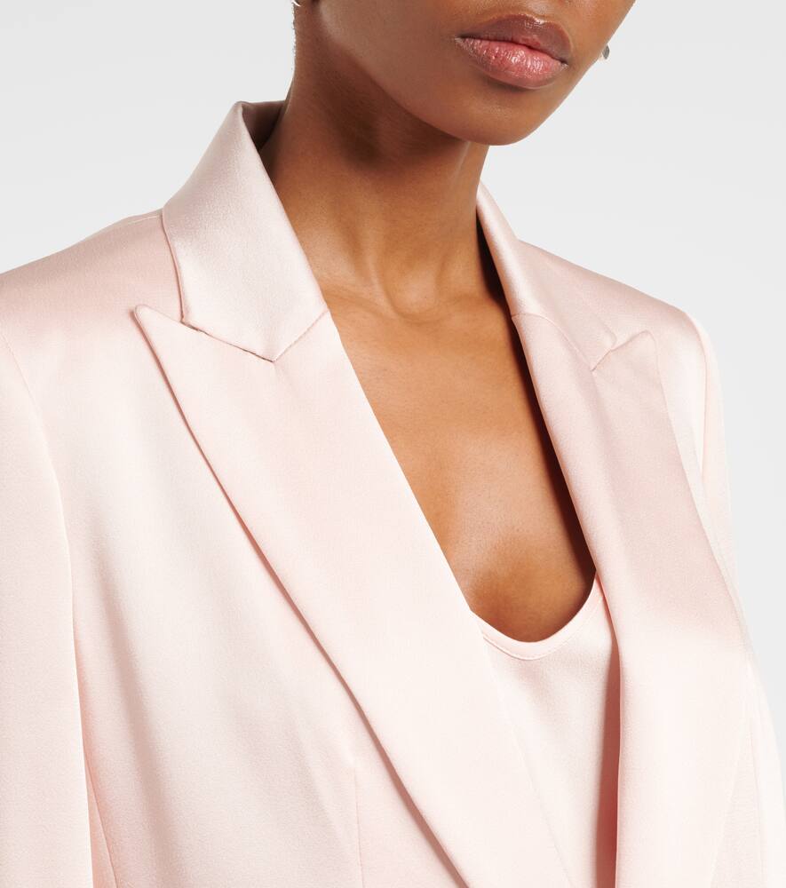 Max Mara Long-sleeved Suit Jacket In Pink