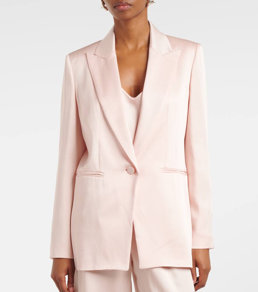 Max Mara Long-sleeved Suit Jacket In Pink