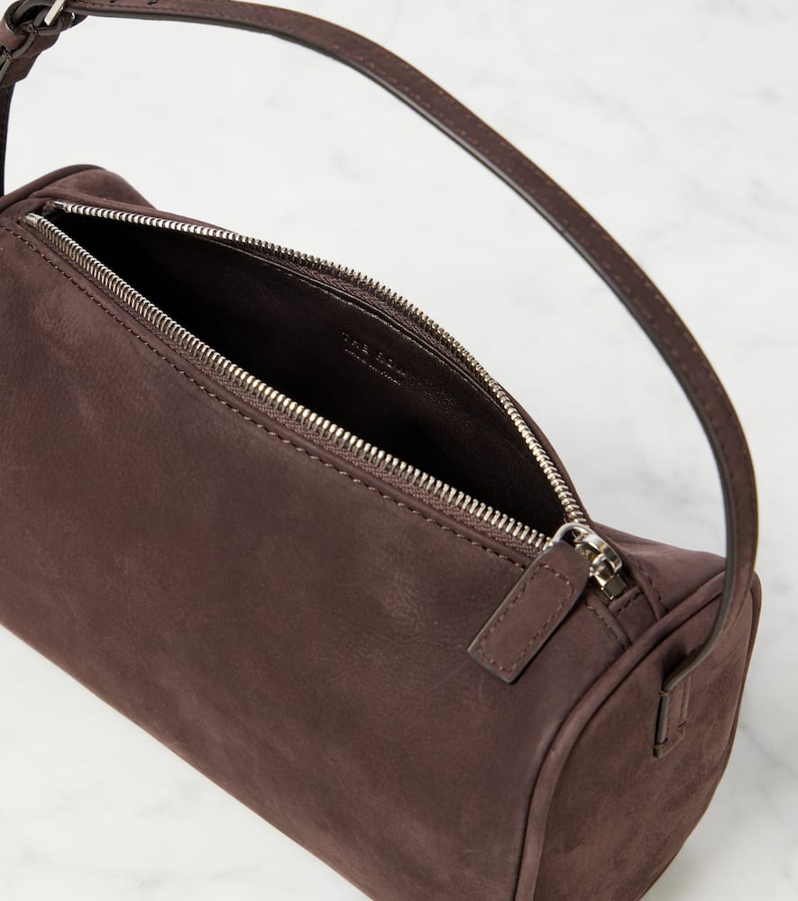 The Row '90s Leather Tote Bag In Brown