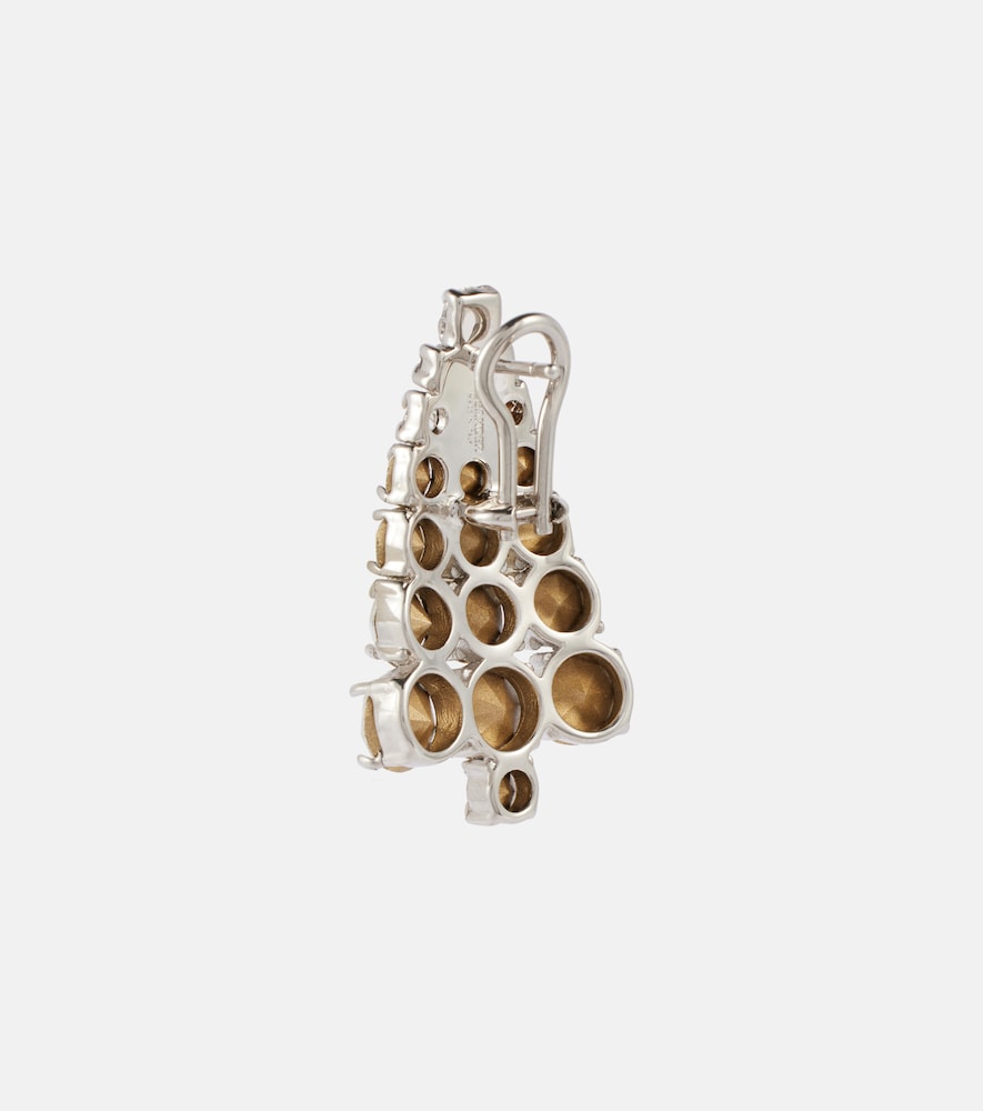  Jil Sander Jil Sander Pendientes Con Cristales 