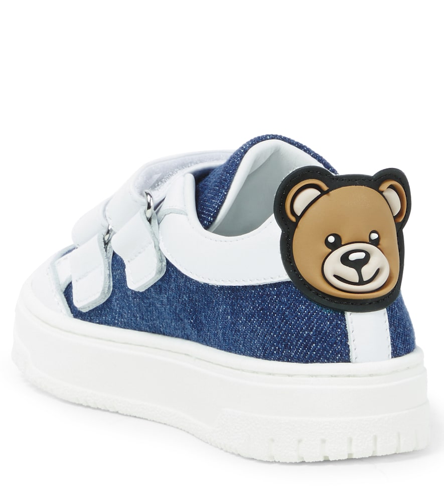  Moschino Kids Moschino Kids Sneakers Aus Canvas Mit Leder 