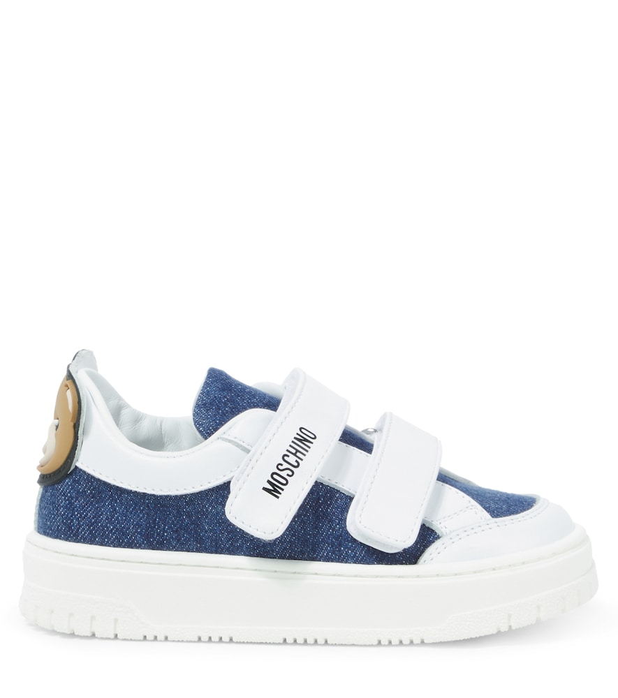  Moschino Kids Moschino Kids Sneakers Aus Canvas Mit Leder 