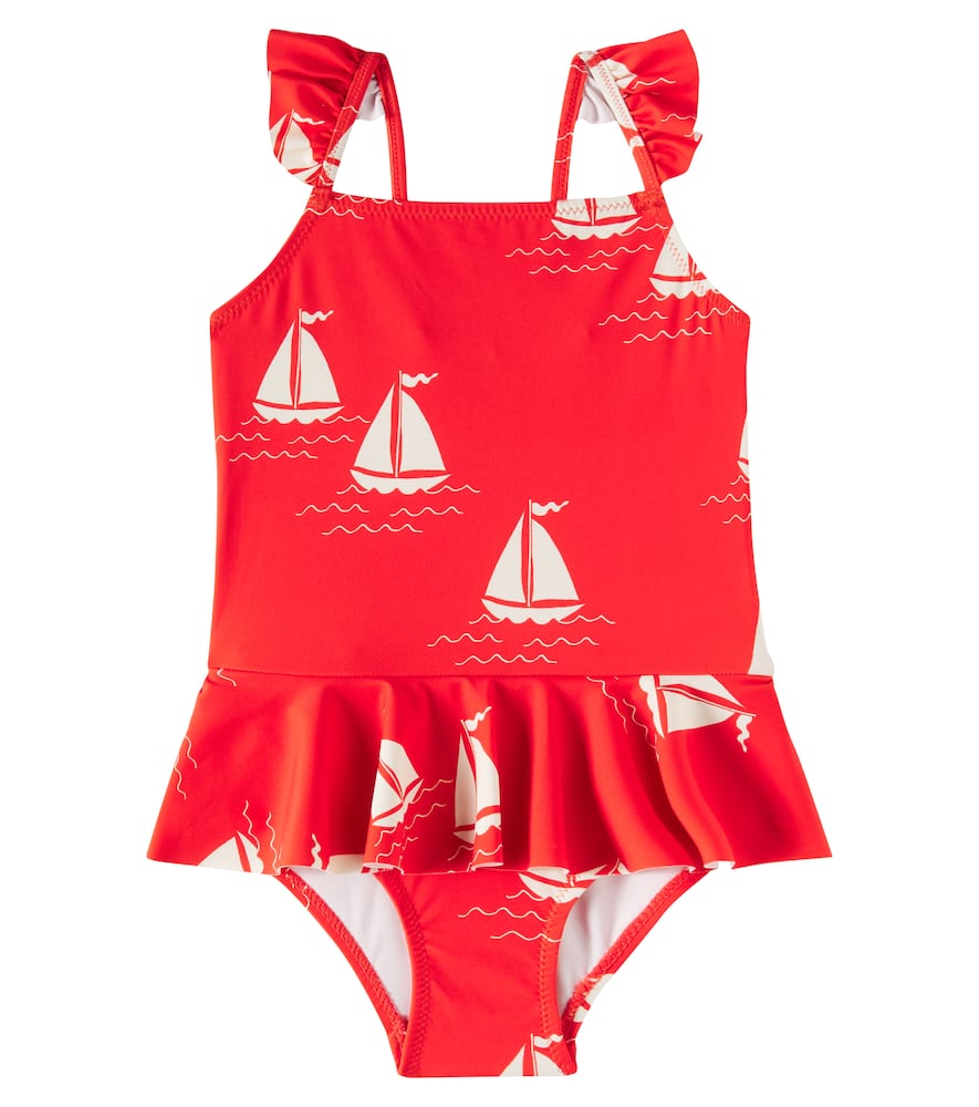 Mini Rodini Sailing Boats Swimsuit In Multicoloured