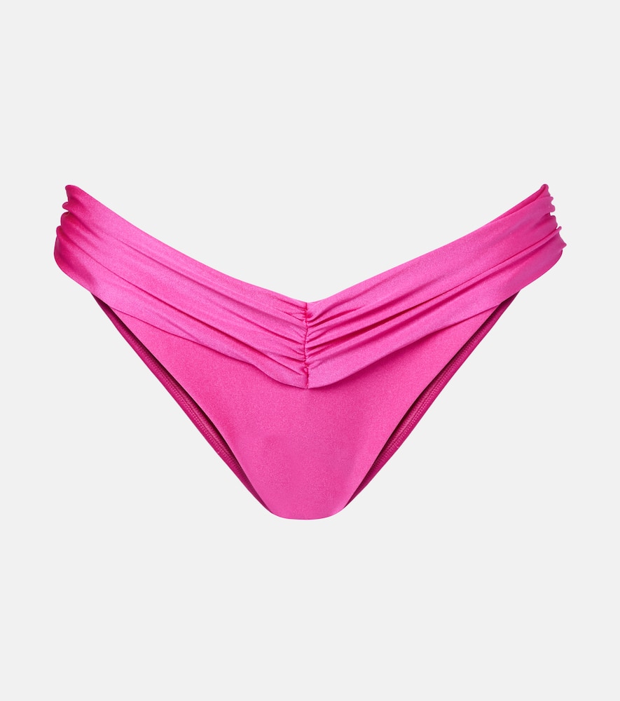 Bananhot Jasmin Ruched Bikini Bottoms In Pink