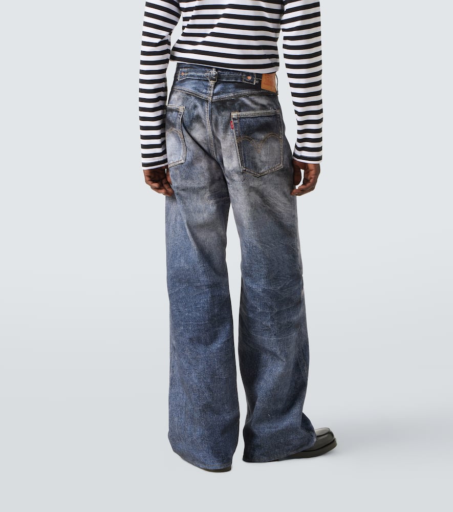 Junya Watanabe X Levi's High-rise Flared Jeans In Blue