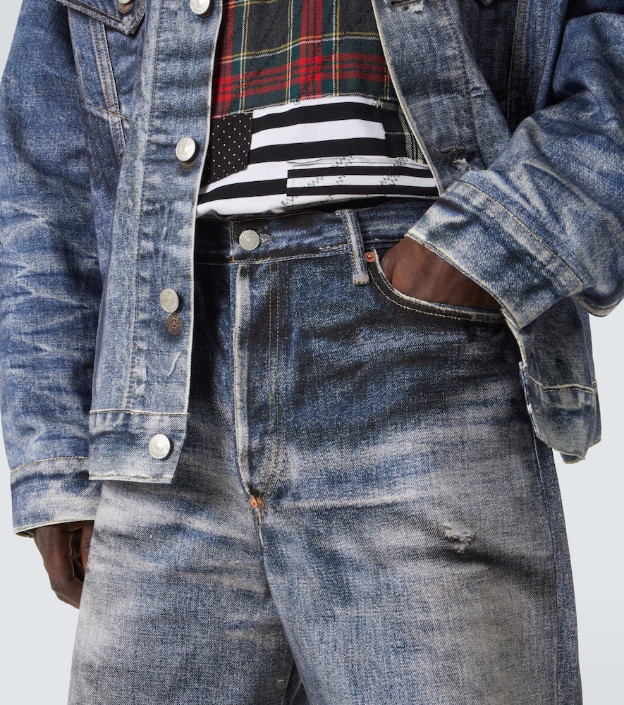 Junya Watanabe X Levi's High-rise Flared Jeans In Blue