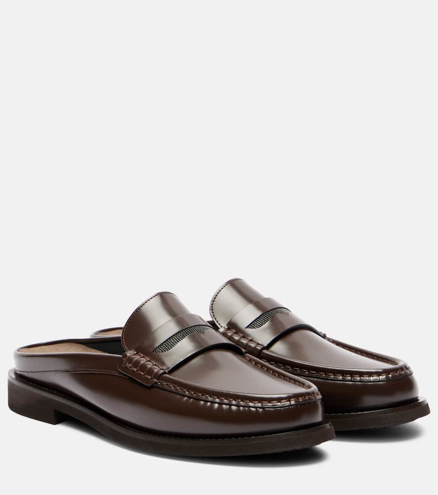 Monili leather mules