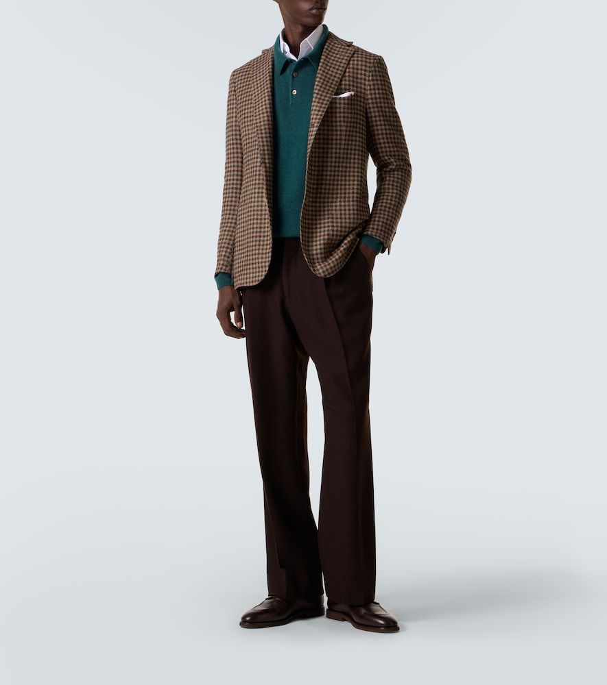  Kiton Kiton Blazer Aus Wolle, Seide Und Leinen 