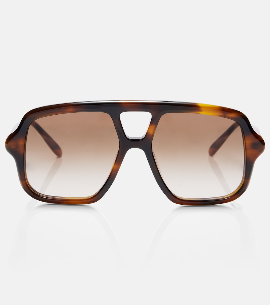 Loewe Gafas De Sol De Aviador Slim Marrón Mujer Única
