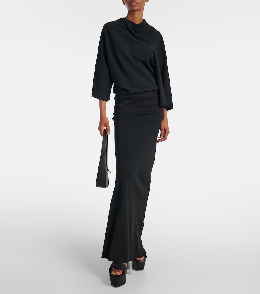 Rick Owens Draped charmeuse top
