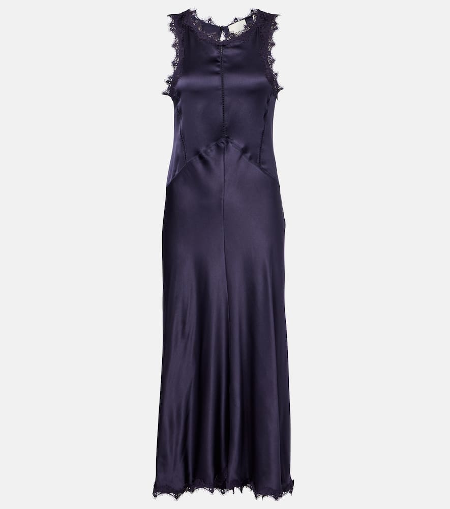 Jadelia silk-blend satin midi dress