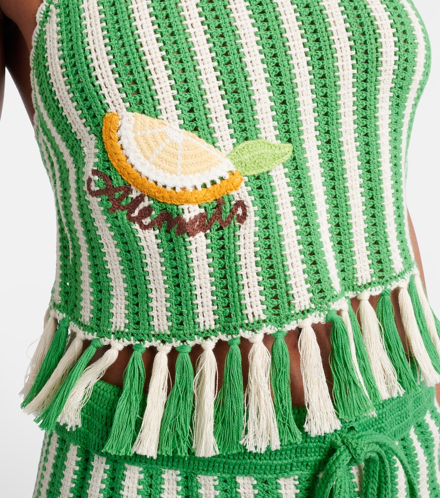  Alemais Alémais Besticktes Cropped-top Sundae Aus Häkelstrick 