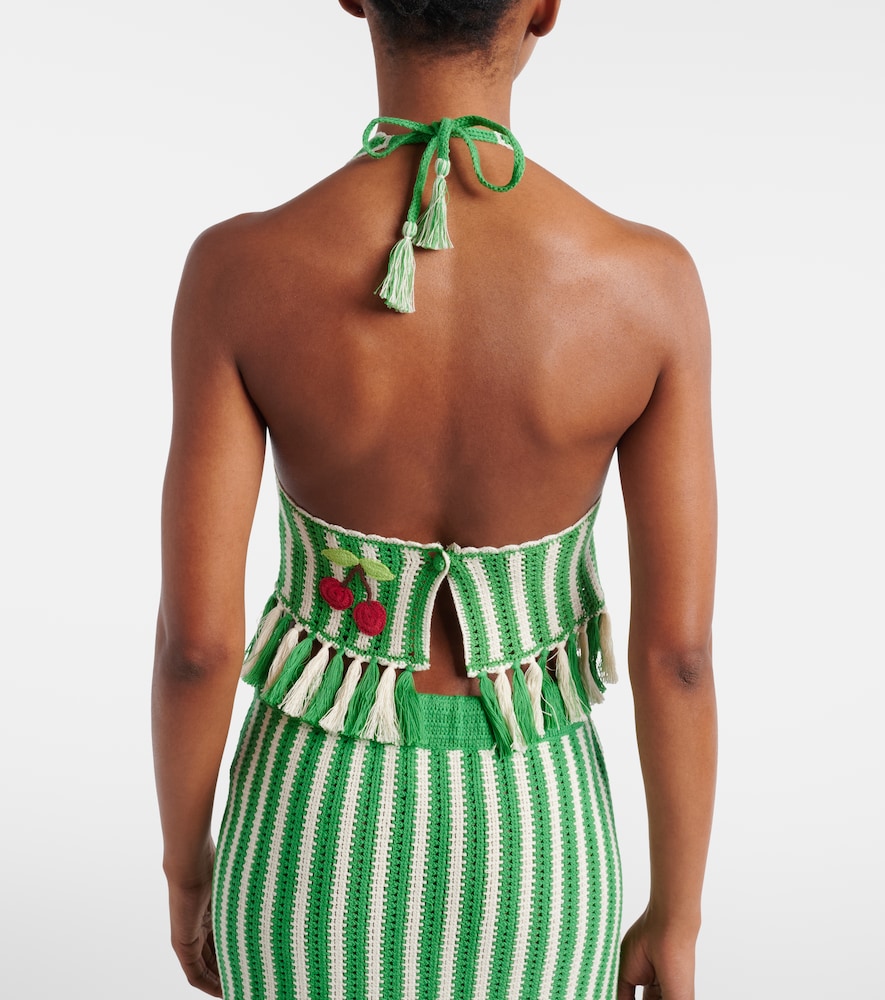  Alemais Alémais Besticktes Cropped-top Sundae Aus Häkelstrick 