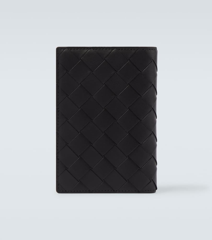 Bottega Veneta Intrecciato Leather Wallet In Black