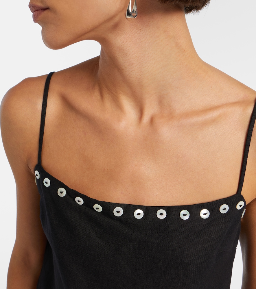 Kirra Linen-Blend Tank Top