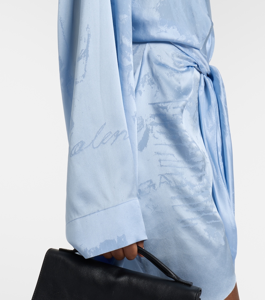  Balenciaga Balenciaga Wickelkleid Aus Seide 