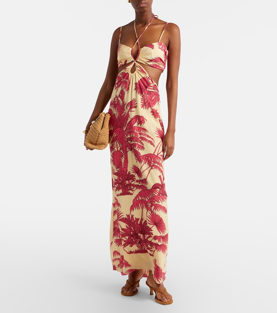 Johanna Ortiz Printed silk maxi dress