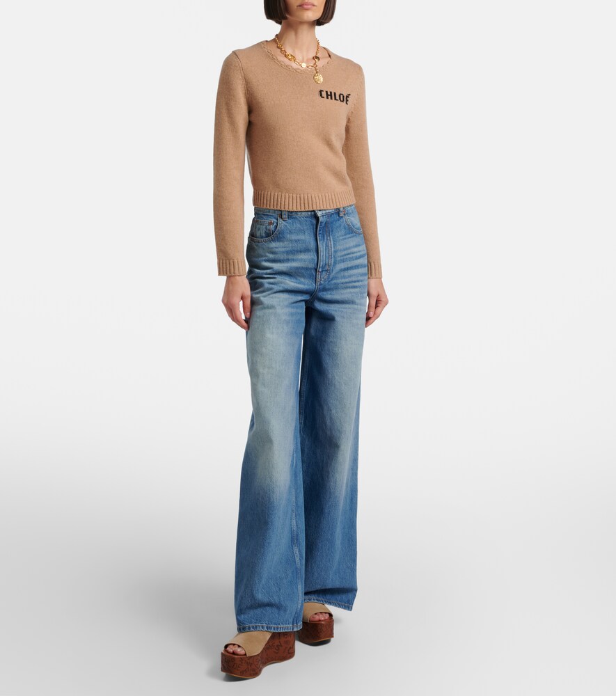 Chloé Maxime 80 Suede Wedge Sandals