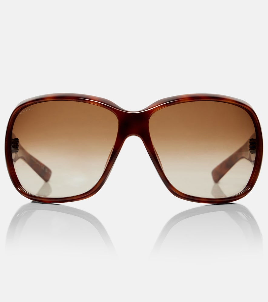 Gucci Script square sunglasses