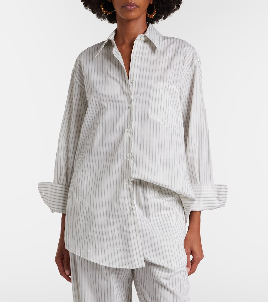 Róhe Striped silk and cotton shirt