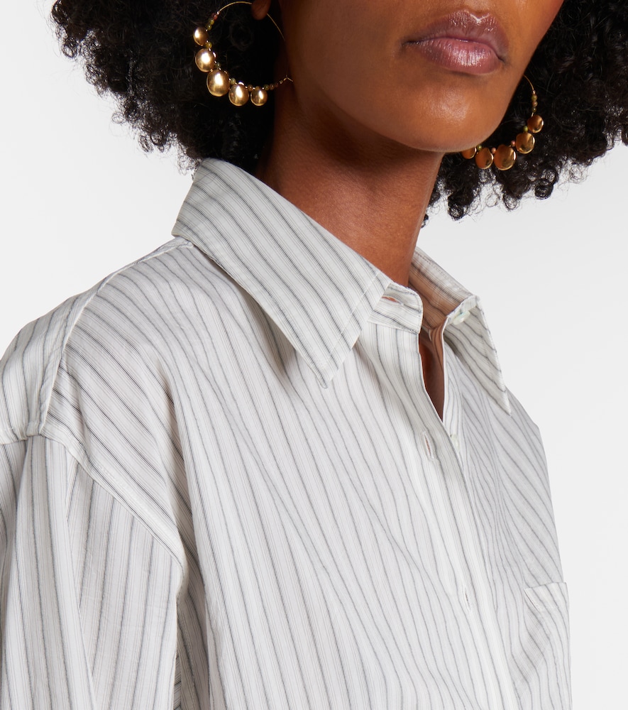 Róhe Striped Silk And Cotton Shirt