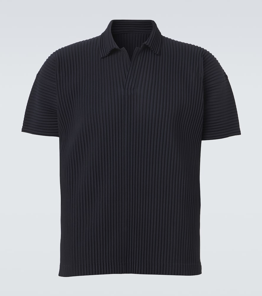 Homme Plisse Issey Miyake Homme Plissé Issey Miyake Basics pleated polo shirt