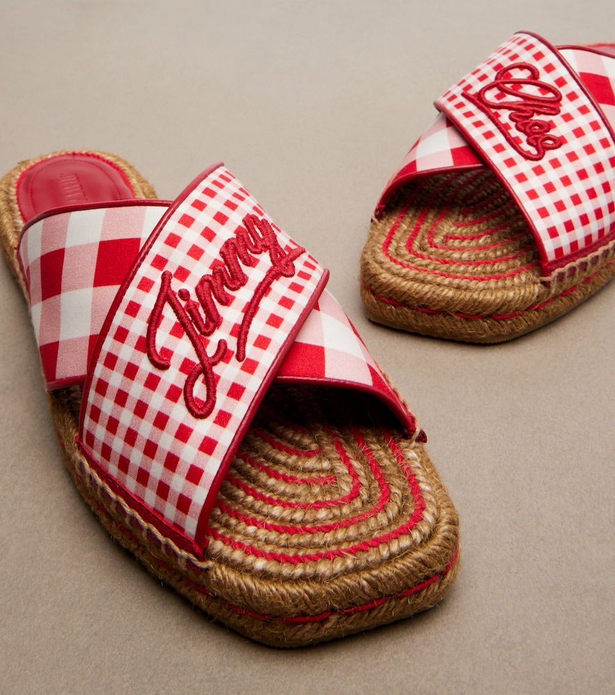  Jimmy Choo Jimmy Choo Aciel Checked Espadrille Sandals 