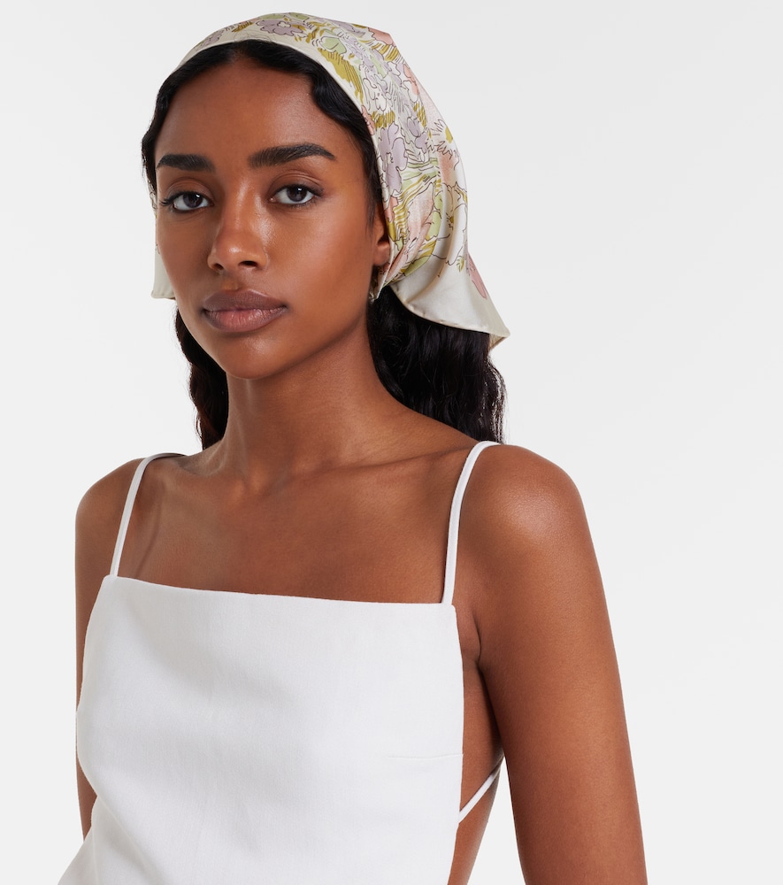 Calvin Klein Collection Lorelai floral silk scarf