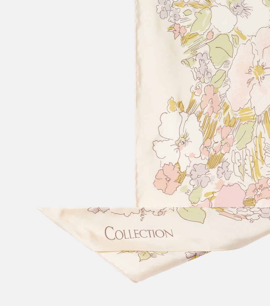  Calvin Klein Collection Calvin Klein Collection Lorelai Floral Silk Scarf 