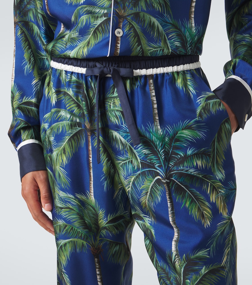  Dolce&gabbana Dolce&gabbana Gerade Hose Aus Seiden-twill 