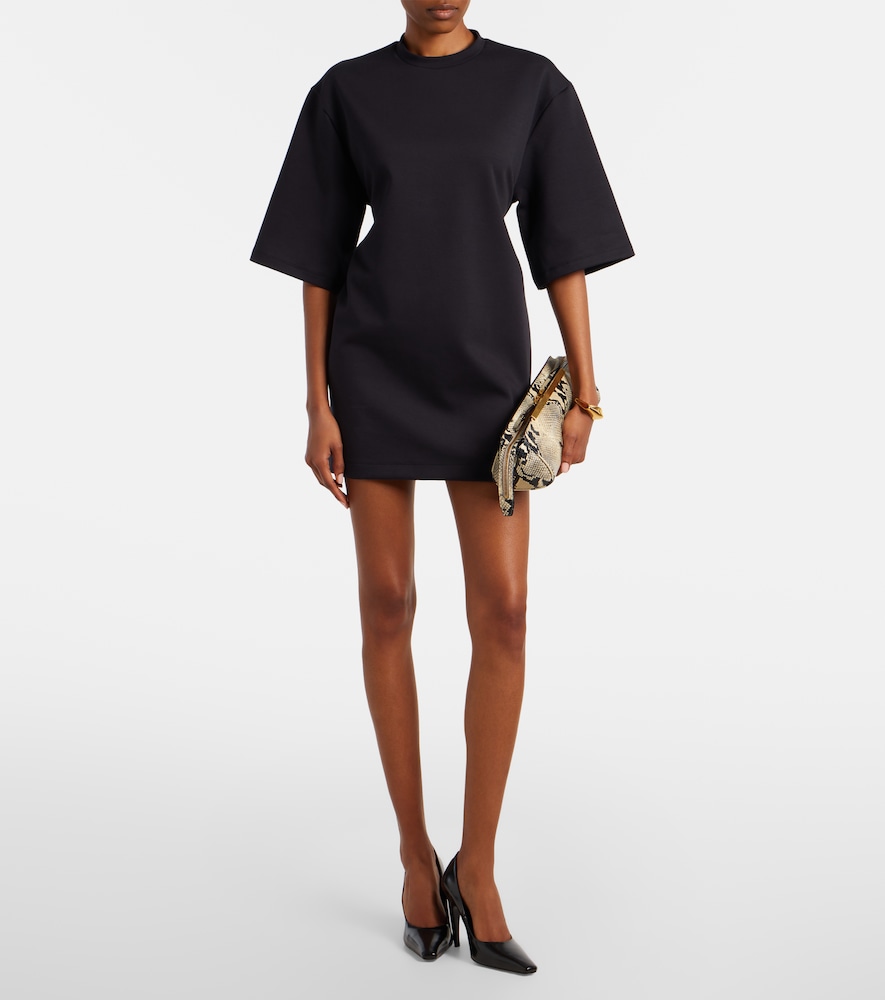  Wardrobe.nyc Wardrobe.nyc Open-back Cotton-blend Jersey Minidress 
