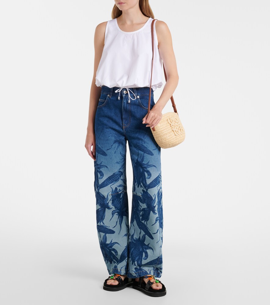  Loewe Loewe Paula's Ibiza Printed Barrel-leg Jeans 