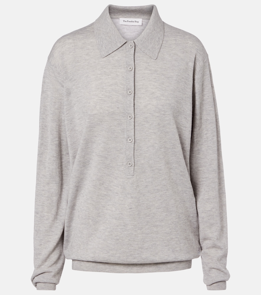 The Frankie Shop Tala wool-blend polo sweater