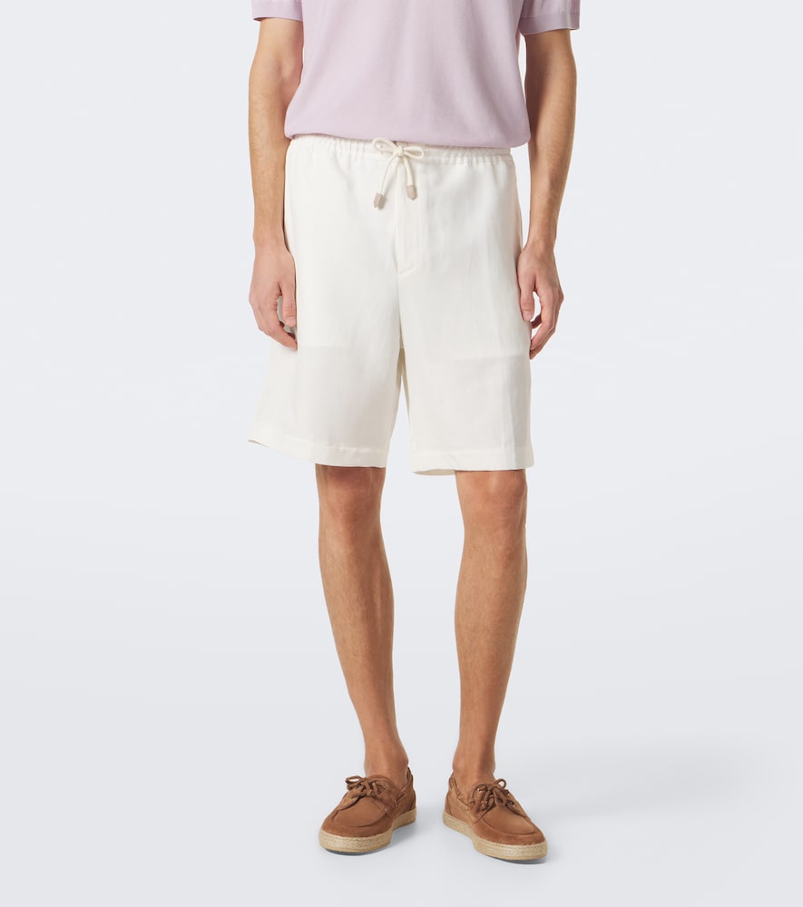 Linen And Silk Shorts